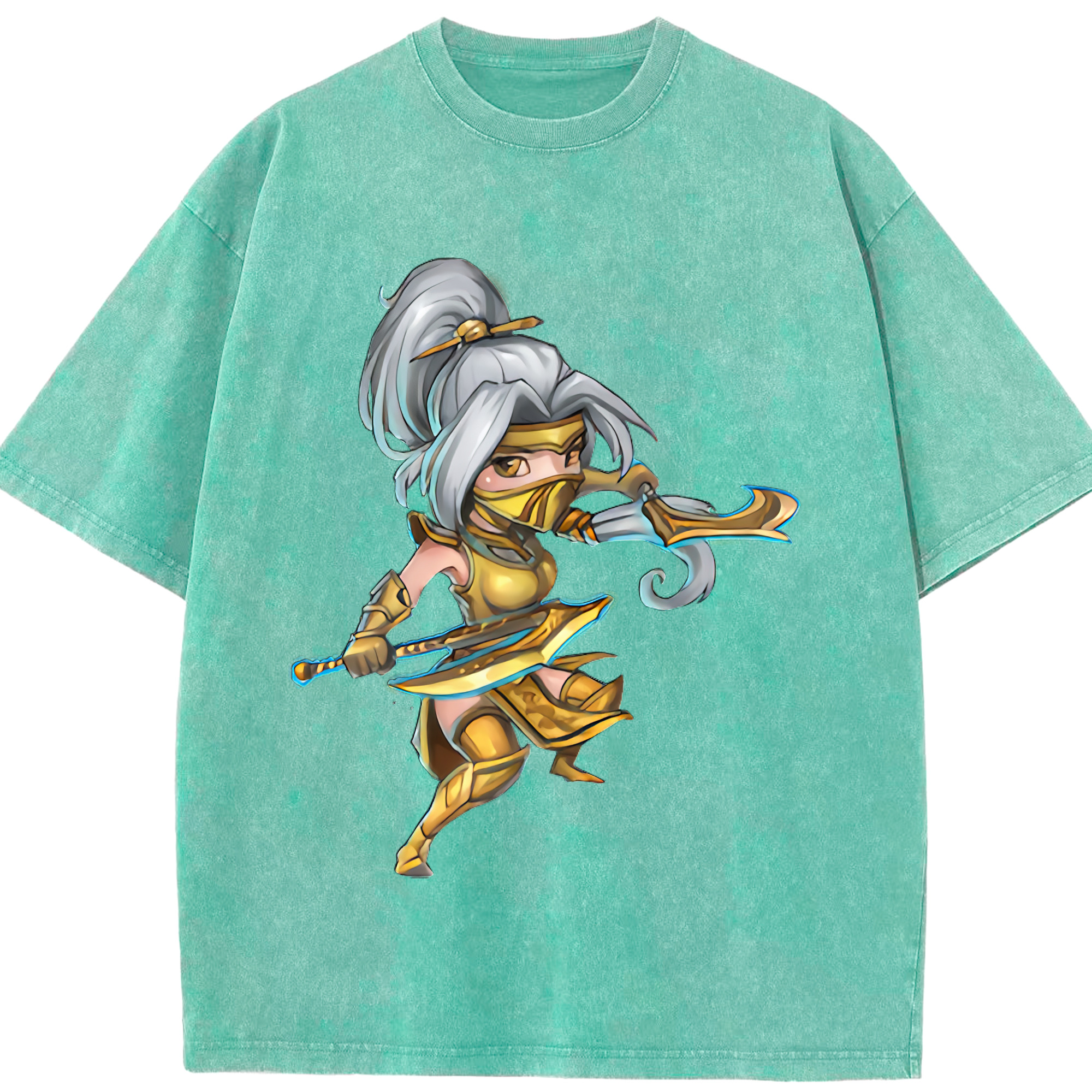 リーグ・オブ・レジェンド League of Legends LOL 綿100% ヴィンテージ風 半袖Tシャツ（フロントプリント）